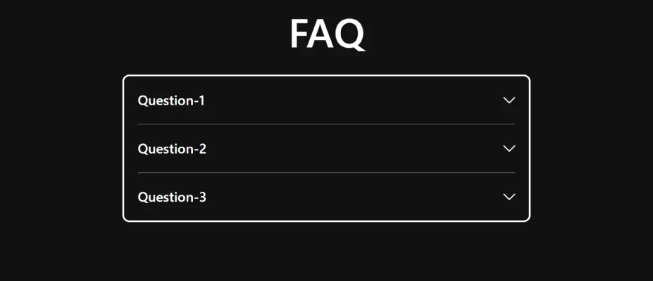 Accordion FAQ