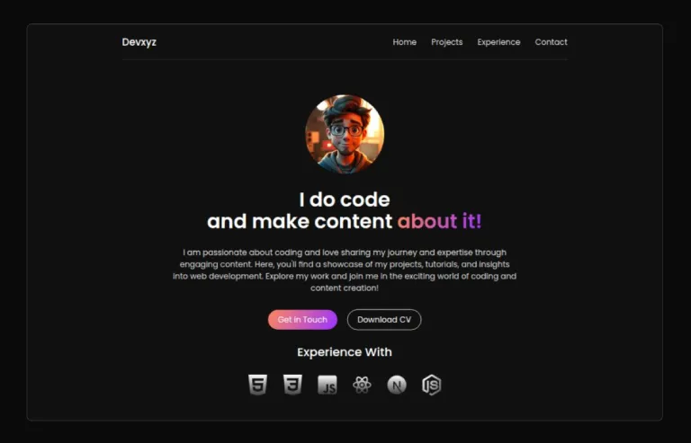 Devxyz portfolio