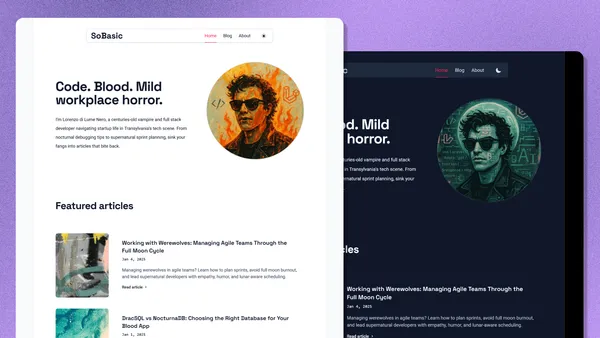 Sobasic template website